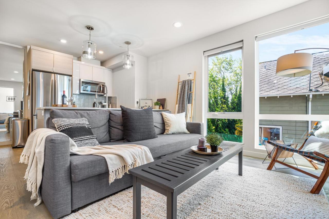 Rooftop Patio With Waterview, Private Garden & Grill 3Br 3Ba- Modern Cityscape Seattle Eksteriør billede